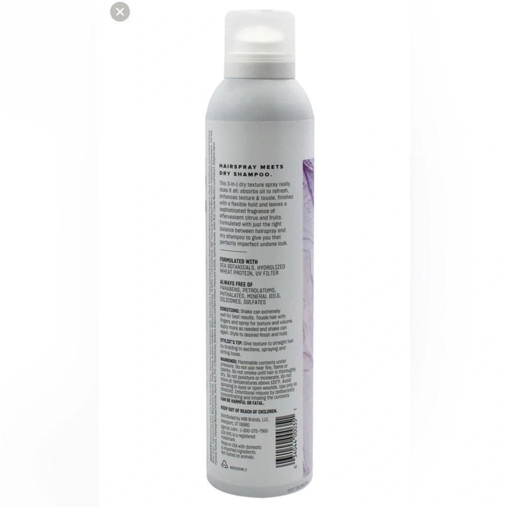 SGX NYC Salon Grafix The Do-It-All 3-in-1 Dry Texture Spray, 6.5 Oz NEW